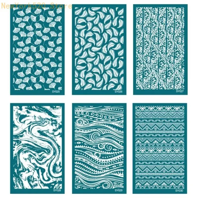 Reusable Geometric Silk Screen Stencils for Clay Printing