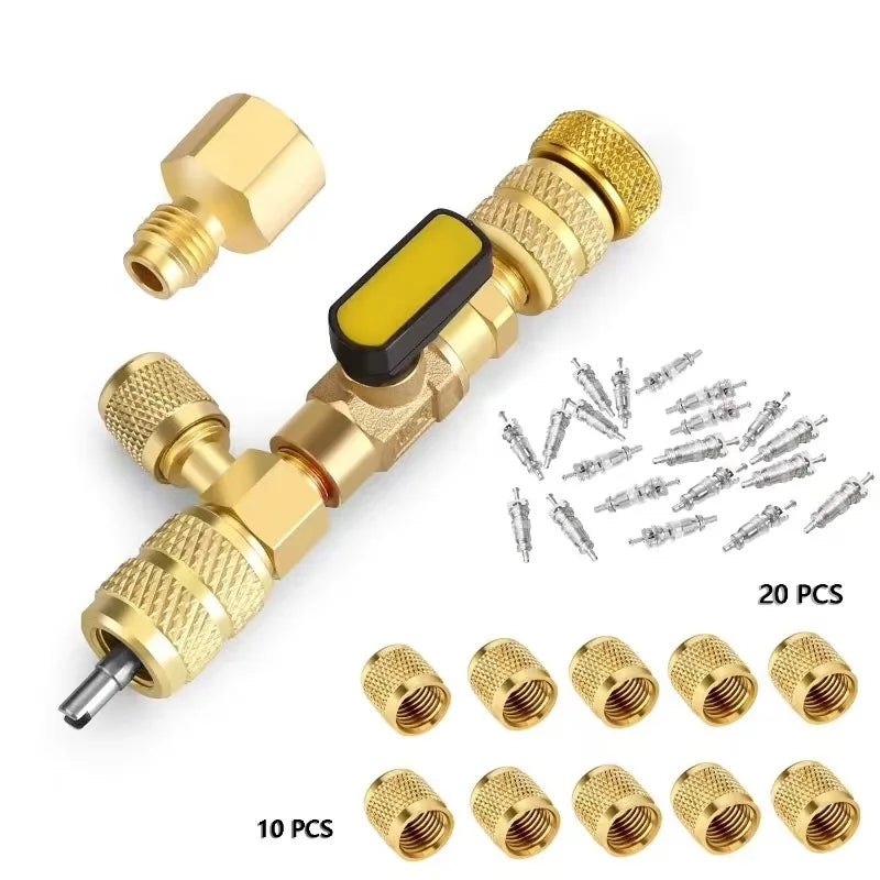 Valve Core Remover Installer Kit – 1/4" & 5/16" R22 R410a Tool