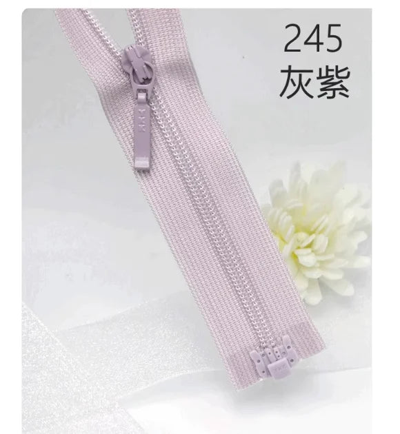YKK3 Nylon Lace Edge Open-End Zipper 65cm – Self-Locking