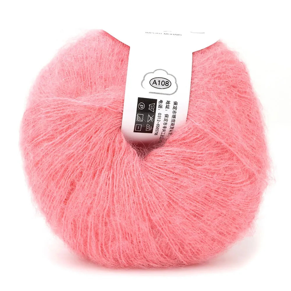 Soft Mohair Wool Yarn Nude Pink – Knitting & Crochet