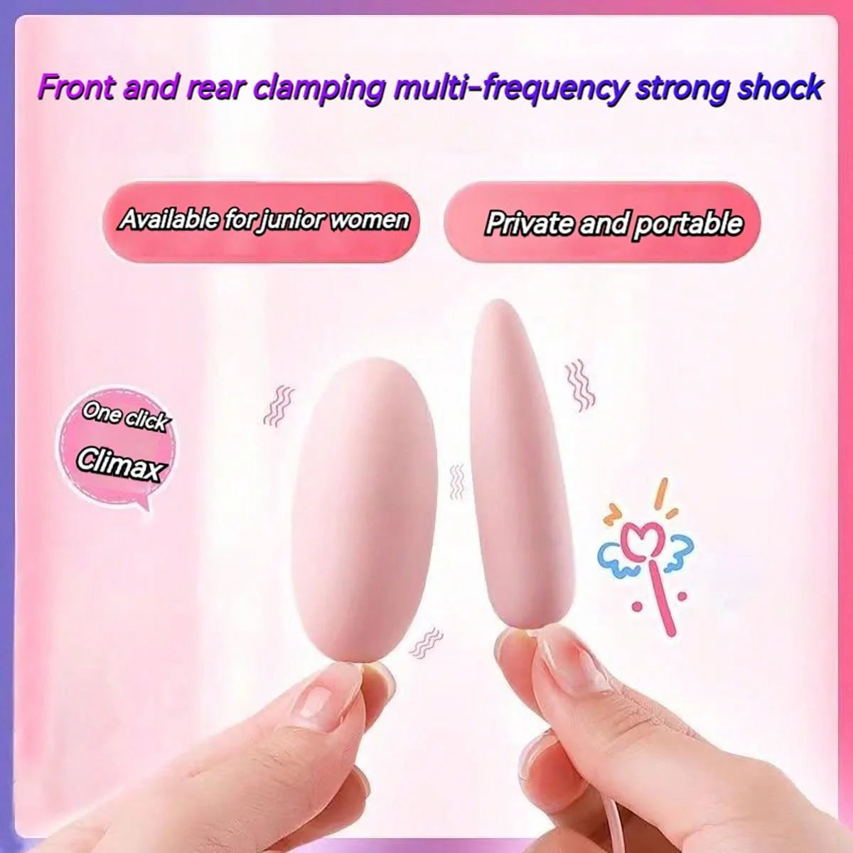 Silicone Bullet Vibrator USB Rechargeable Waterproof Clitoral