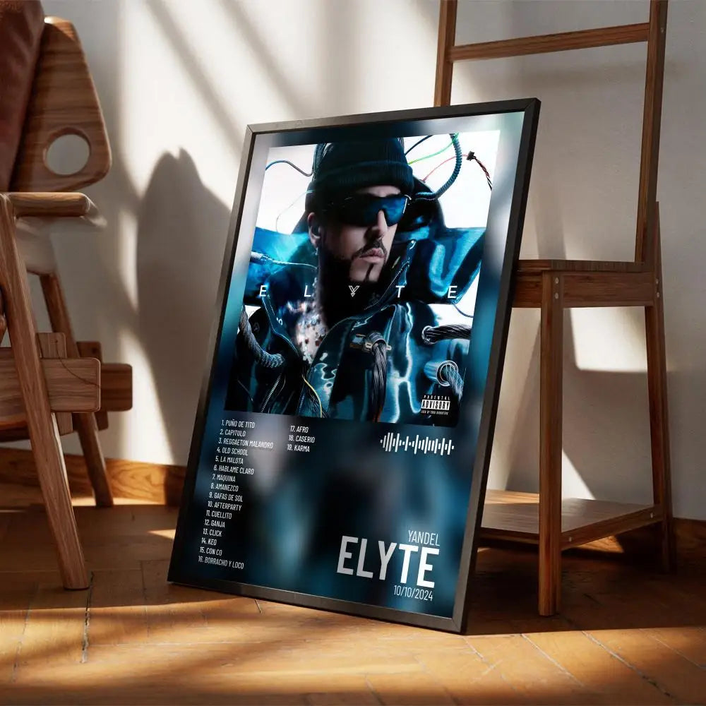 Yandels Music Rap Poster Waterproof Wall Art Sticker Home Decor