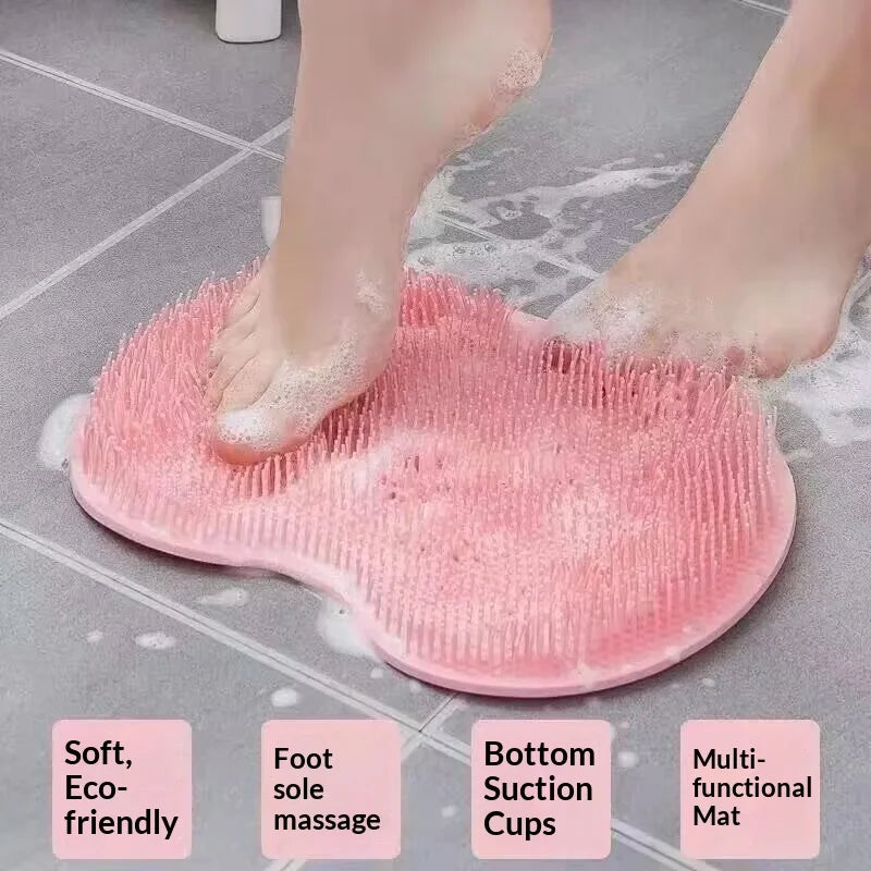 Shower Foot Scrubber Mat with Suction Cups – Exfoliating