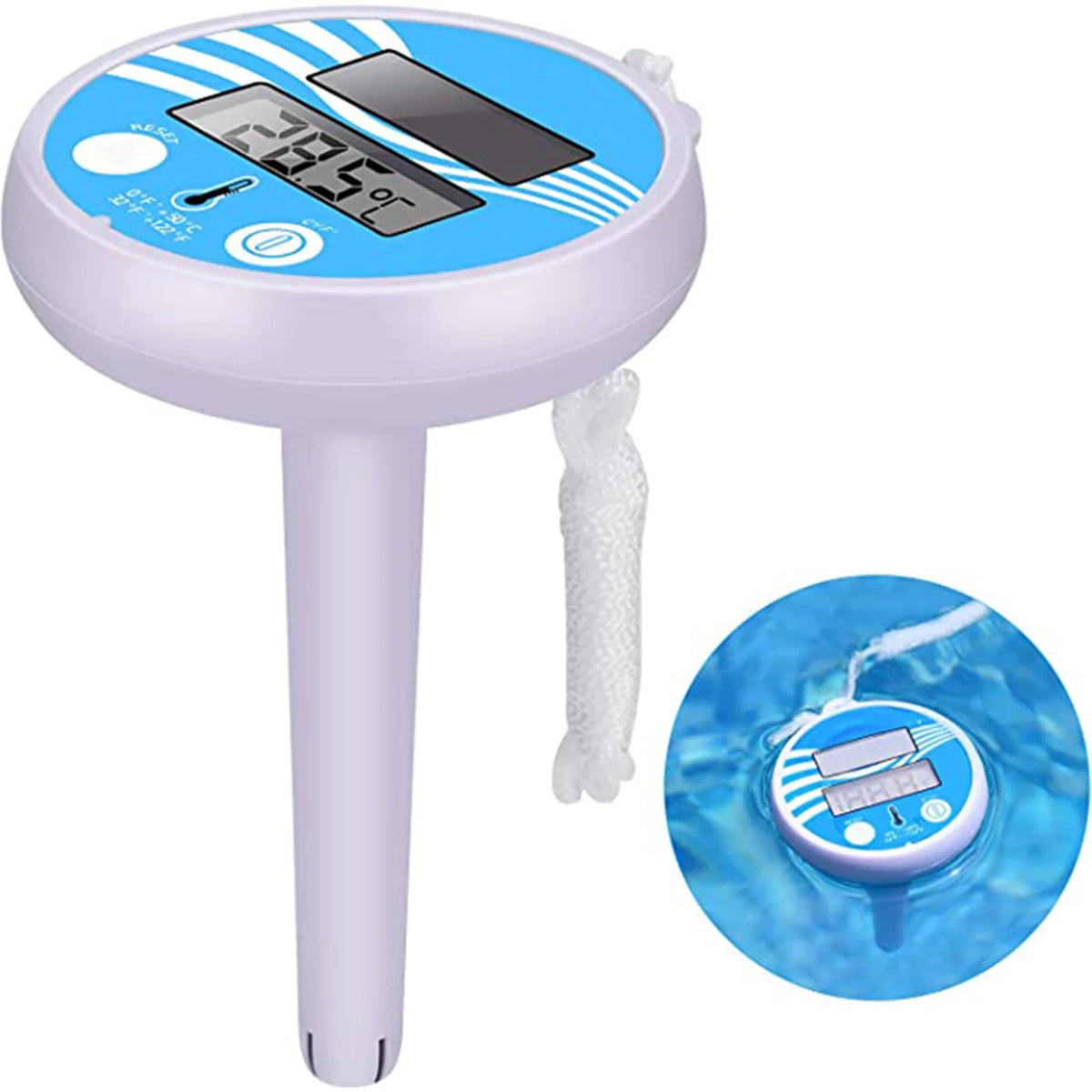 Solar Floating Pool Thermometer – Waterproof LCD Display