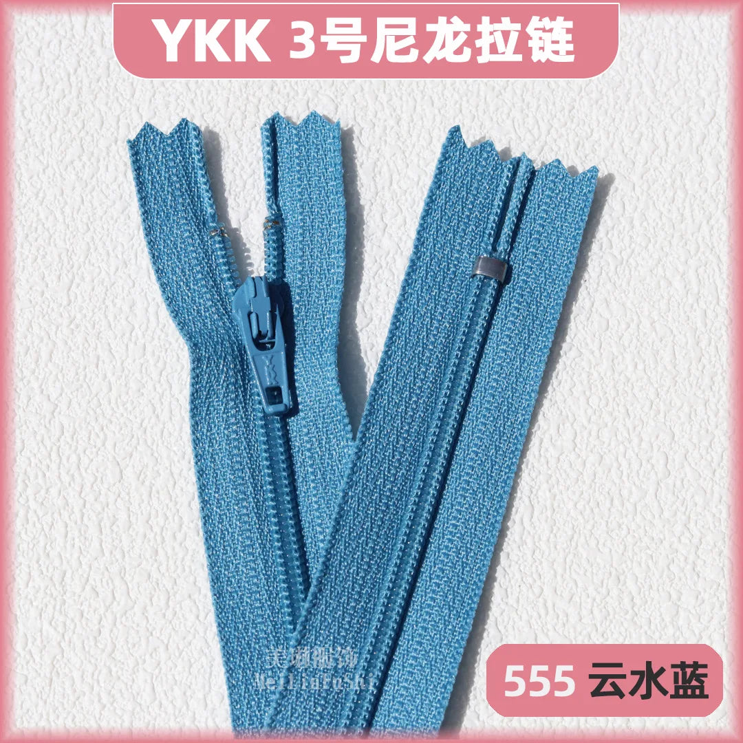 YKK3 Nylon Invisible Zippers 18cm – 30/50/100 Pack