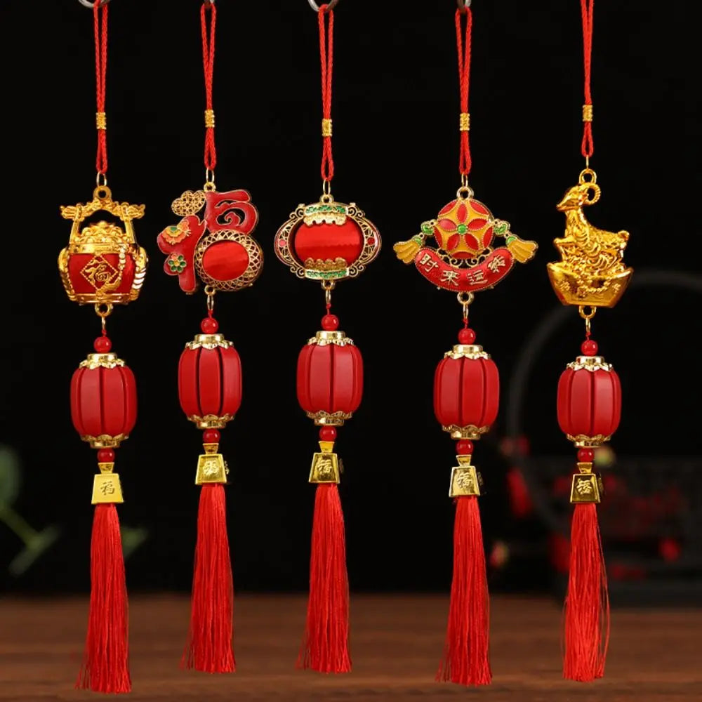 Zodiac Goat Gold Ingot Ornament | Lunar New Year Pendant