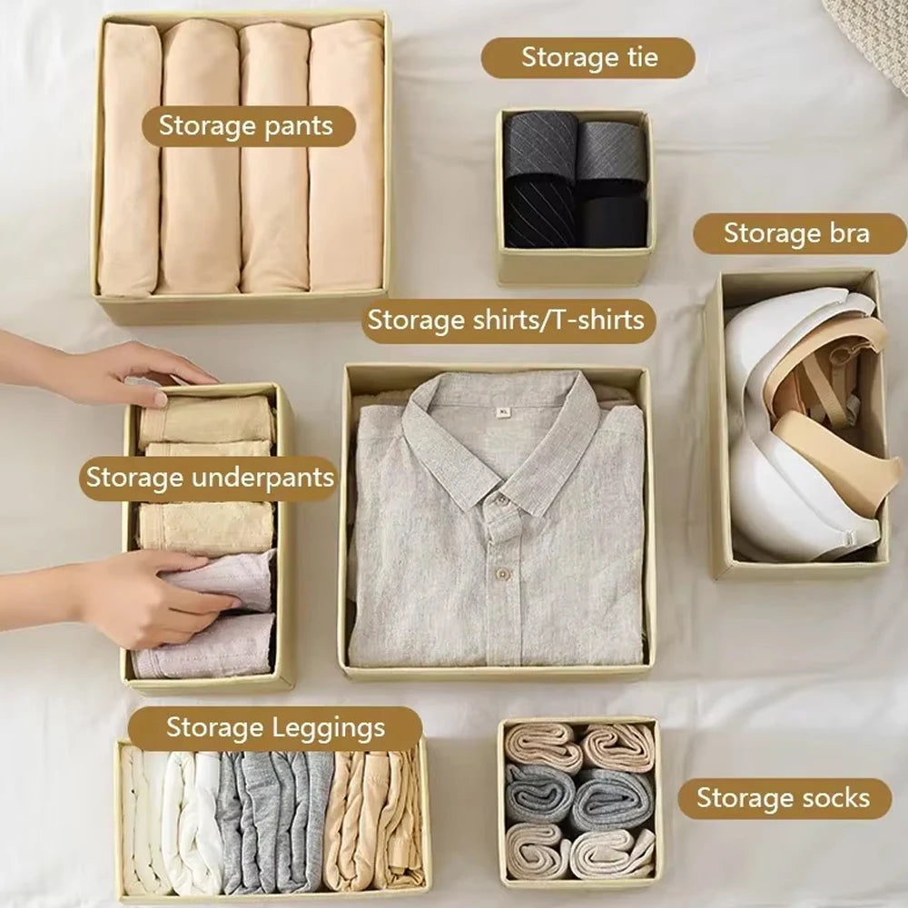 Foldable Drawer Organizer – Wardrobe & Closet Storage Box