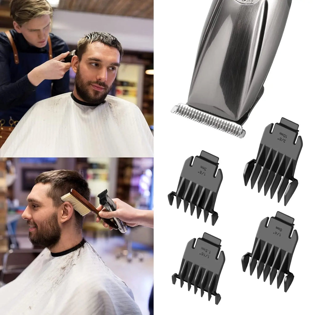 4-Pack Snap-On Guide Combs for Andis T-Blade D3 D7 D8 Trimmers