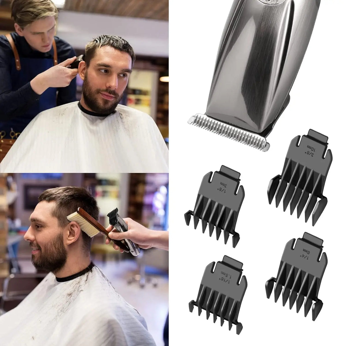 4-Pack Snap-On Guide Combs for Andis T-Blade D3 D7 D8 Trimmers