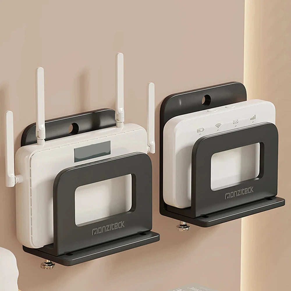 Adjustable Wall Mount Holder for Router, Modem & TV Box