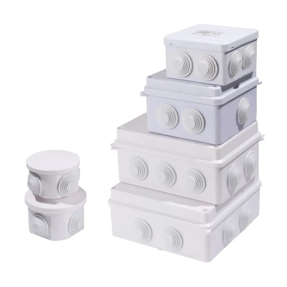 ABS Waterproof Junction Box IP65 – Indoor & Outdoor Cable Enclosure
