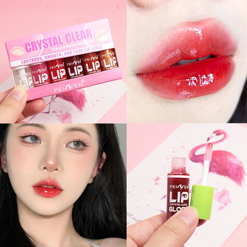 OREADEX 6-Pc Hydrating Lip Gloss Set – Moisturizing Lip Oil