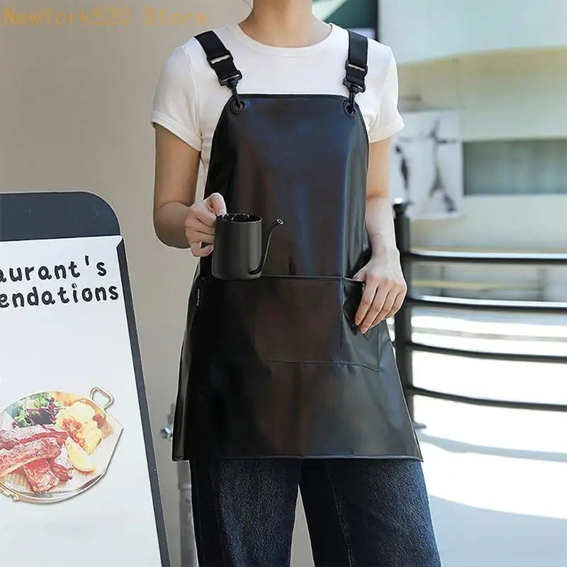 TPU Waterproof Kitchen Apron – Stain Resistant, Easy Clean