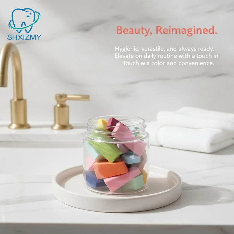 Wedge Makeup Sponges Latex-Free Foundation Blending 10/50/100 Pcs
