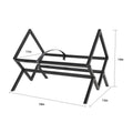 Metal Record & Magazine Storage Rack – Display Stand Organizer