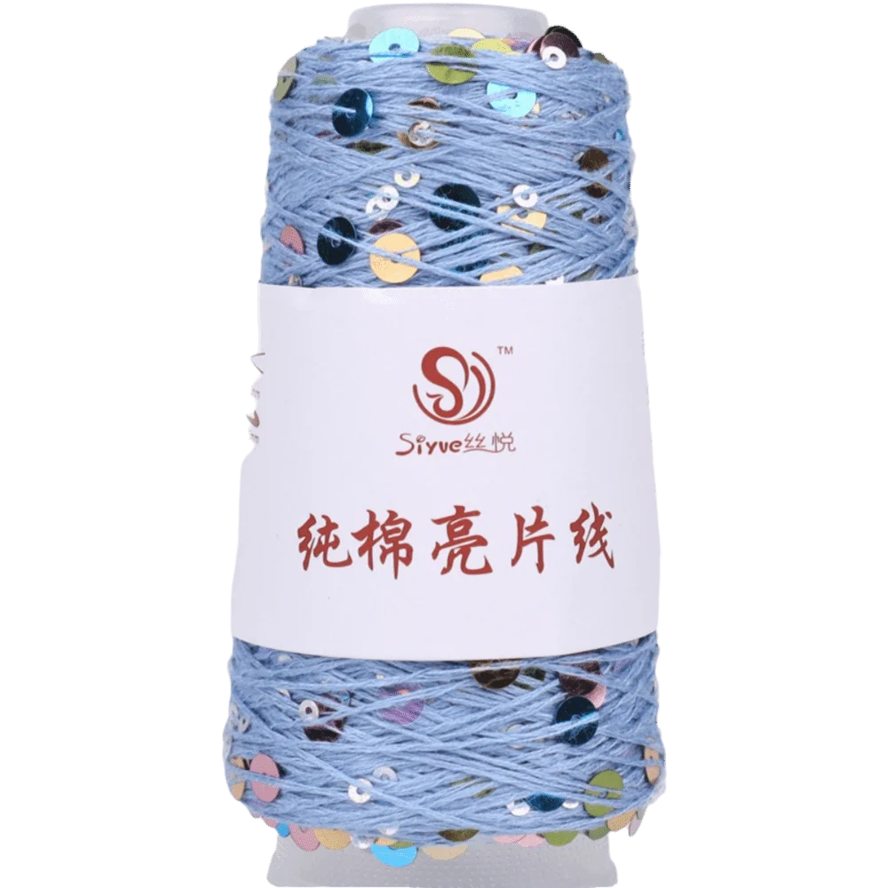 Sequin Glitter Hand Knitting Yarn – Polyester Bead Craft Thread