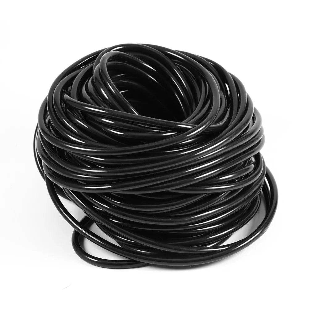 PVC Drip Irrigation Micro Tubing 20m – Flexible Black Hose