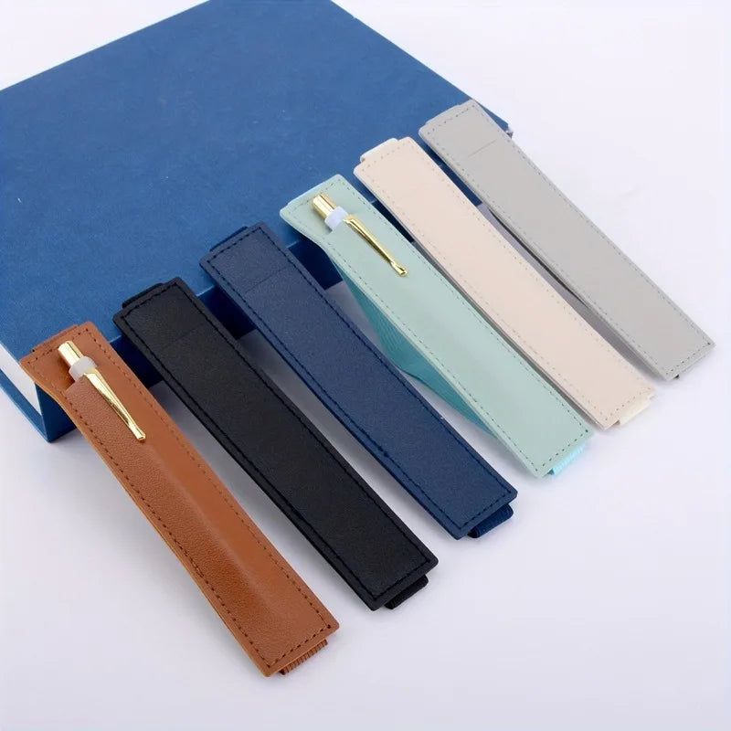 PU Leather Pen Holder & Storage Bag for School & Office