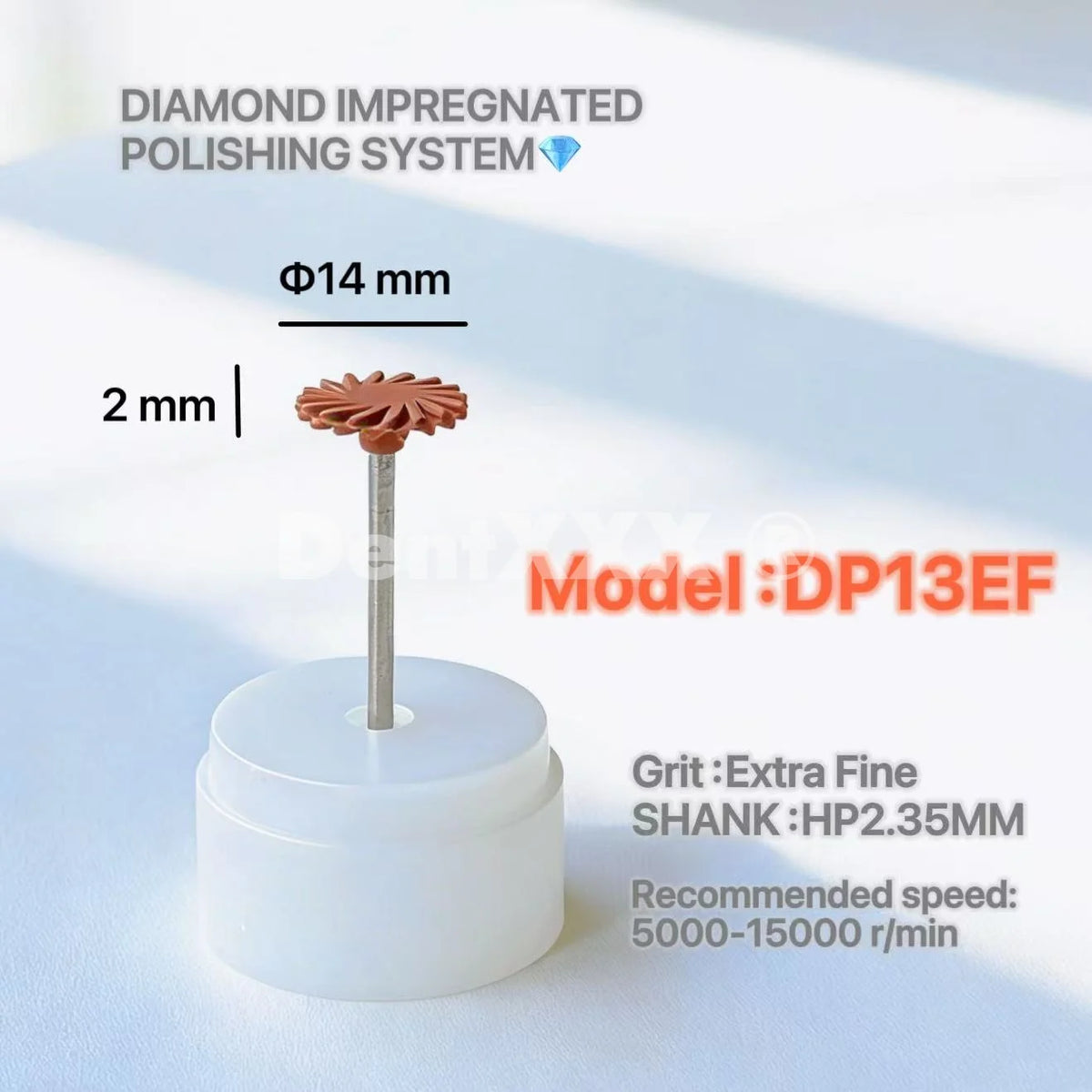 Diamond Rubber Grinding Polisher Heads – Extra Fine Grit