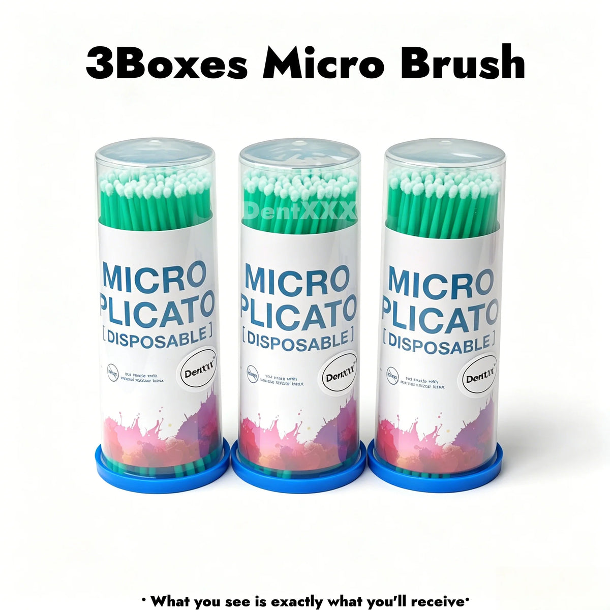 Disposable Micro Applicator Brushes 100pc | Bendable Precision Tips