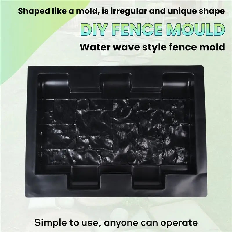 Plastic Concrete Mould – DIY Garden Fence & Path Stone