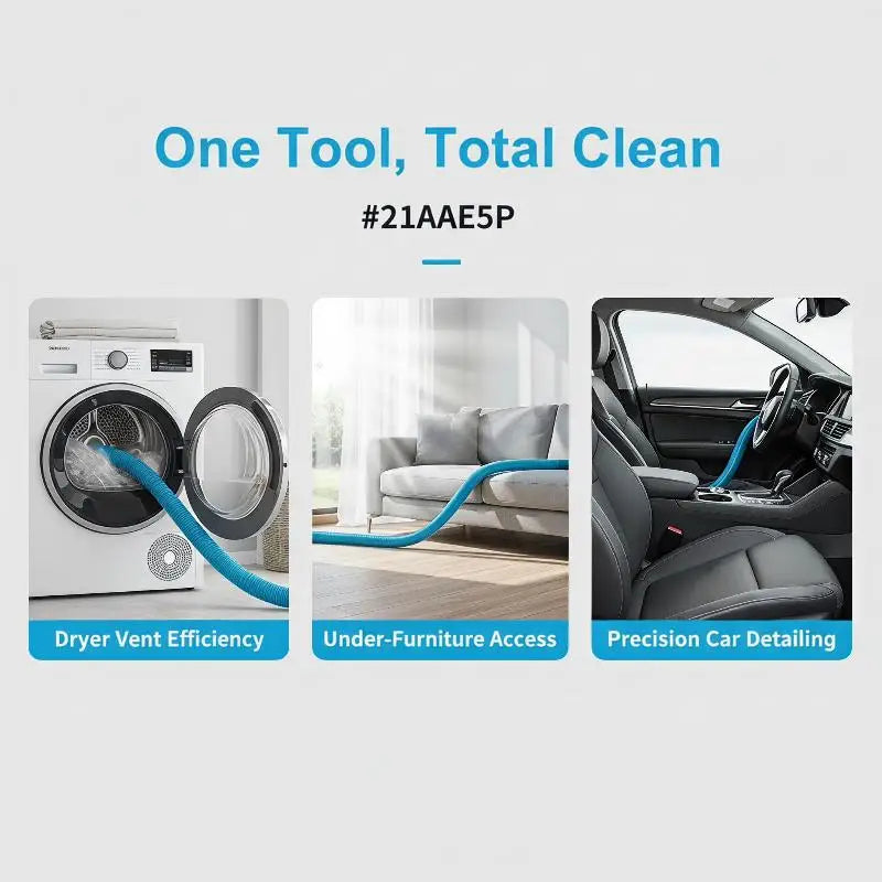 Flat Nozzle Vacuum Attachment & Cleaning Tube – Universal