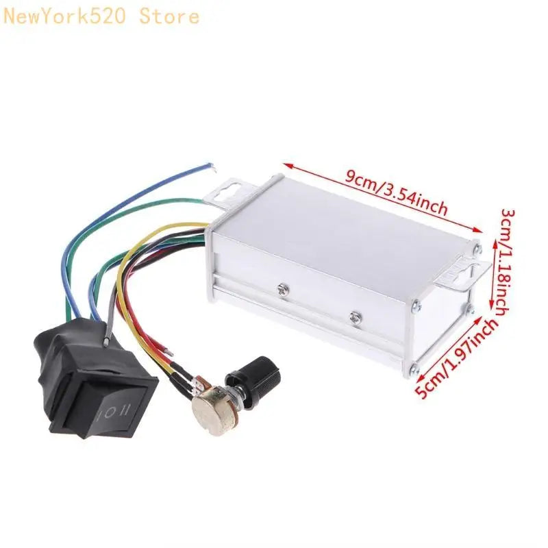 12V–48V PWM DC Motor Speed Controller with SoftStart & Reverse