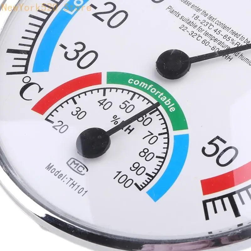 Mini 2-in-1 Indoor Thermometer & Hygrometer Analog Gauge
