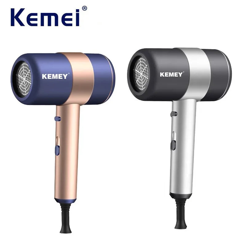Kemei 1800W Negative Ion Hair Dryer – Lightweight & Fast Drying