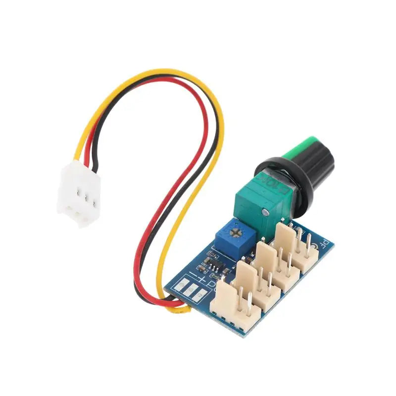 4-Channel DC 12V PWM Fan Speed Controller Module with Knob