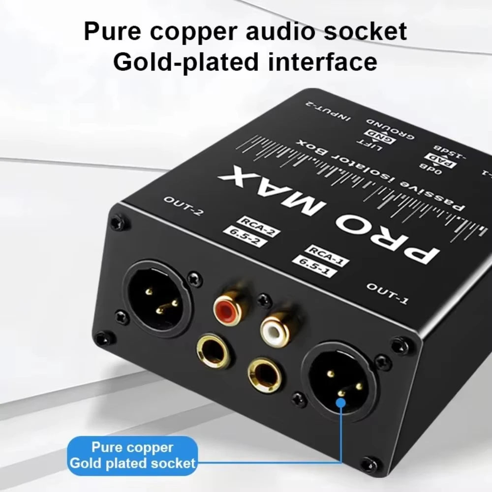 2-Way Passive XLR RCA Audio Isolator – Pro Noise Filter | VIBE