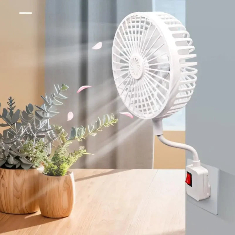 VIBE 360° Wall Socket Fan – Quiet 5W Space-Saving Plug-In Fan