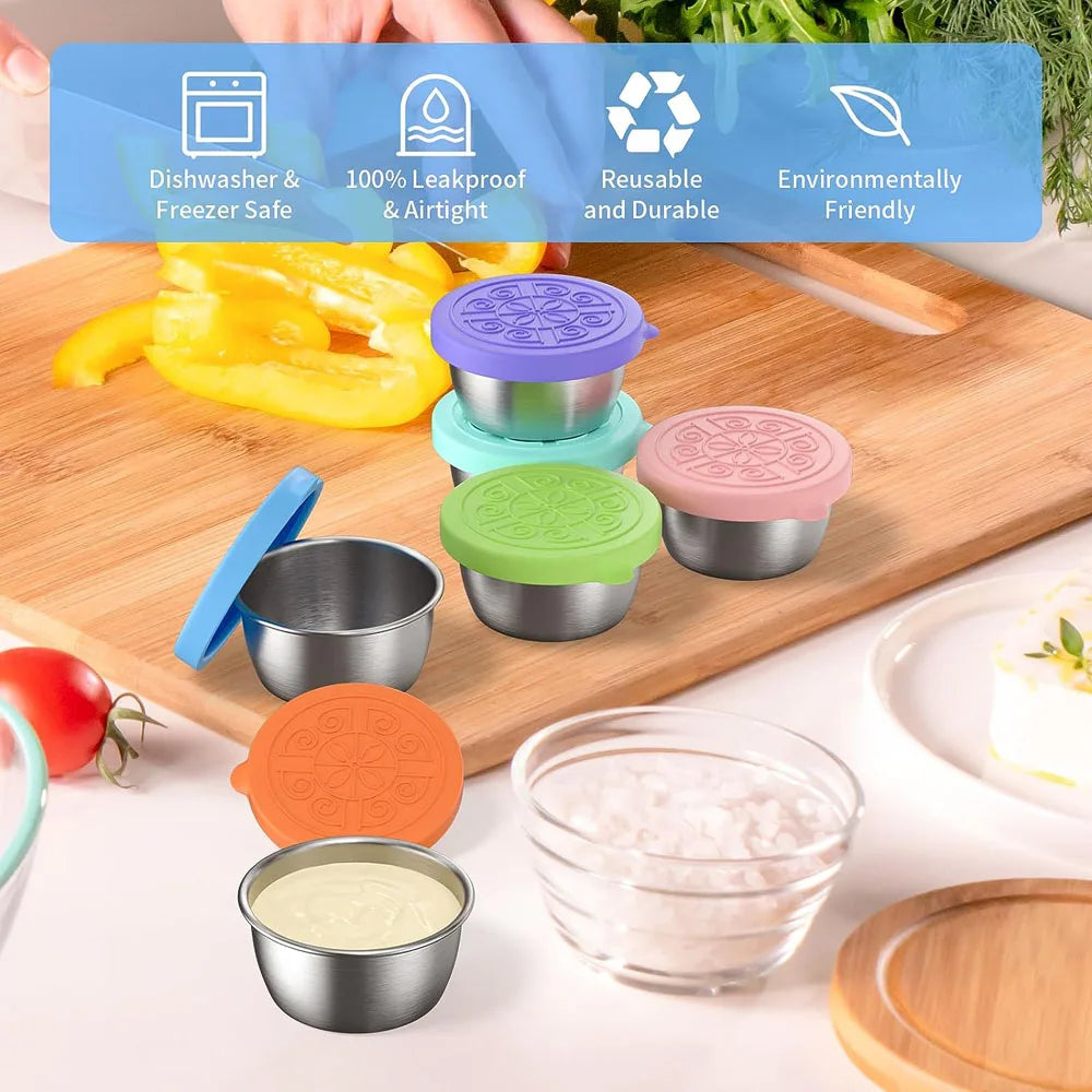 Leakproof Stainless Steel Salad Dressing Container 40ml