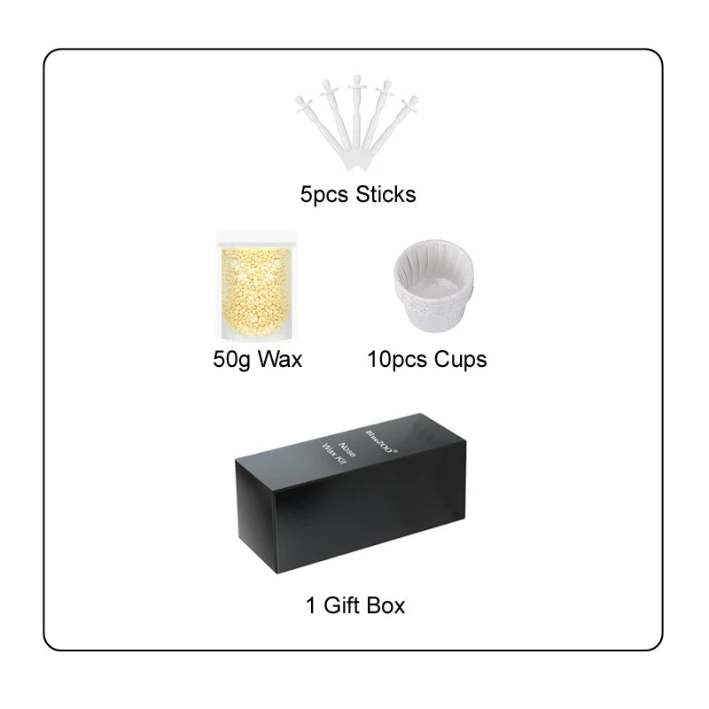 Portable Nose Hair Removal Wax Kit – Paper-Free Wax Beans