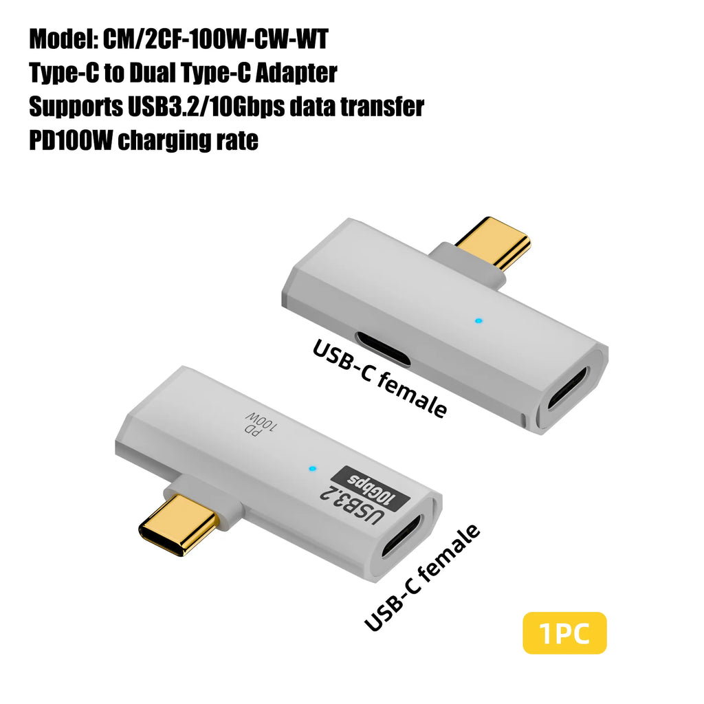100W USB-C OTG Adapter – 10Gbps Fast Charging Converter