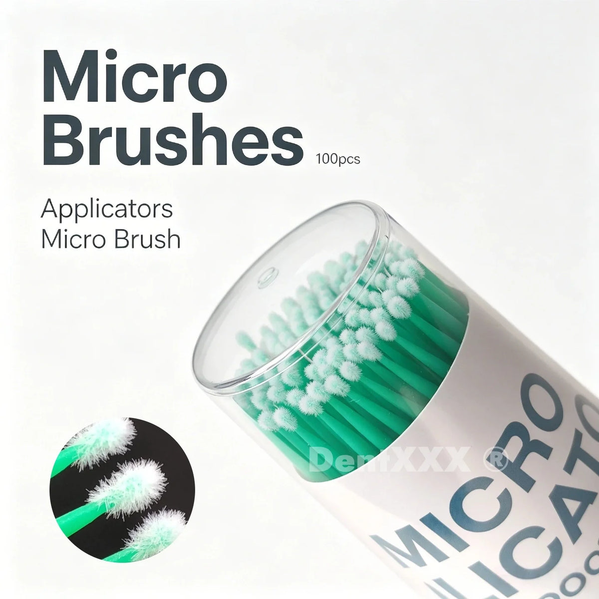 Disposable Micro Applicator Brushes 100pc | Bendable Precision Tips