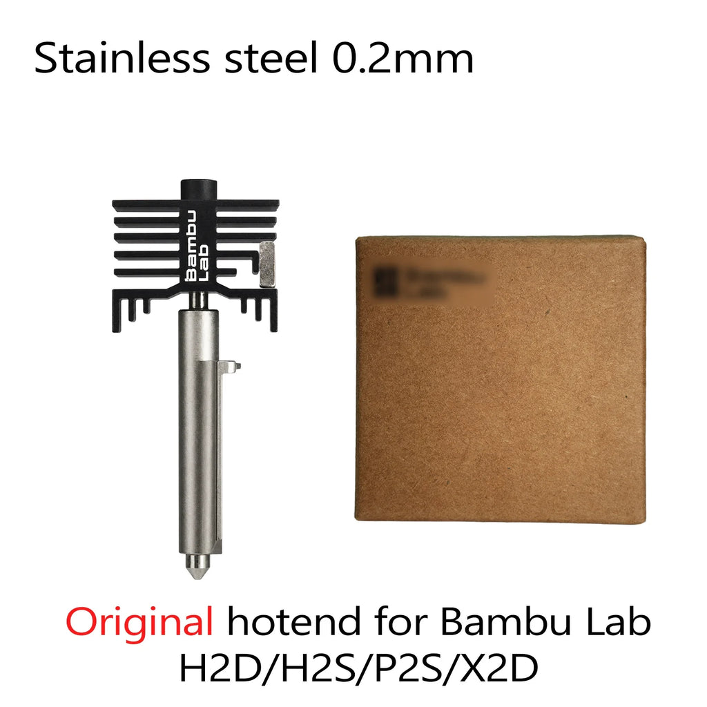 Bambu Lab H2D Hotend Kit – Hardened & Stainless 0.2–0.8mm