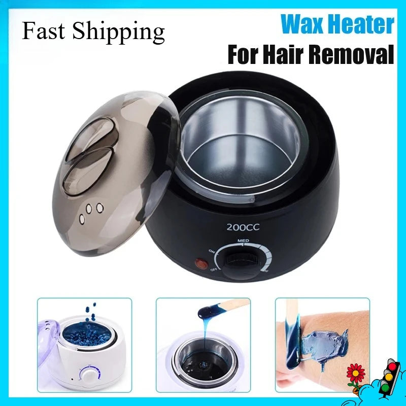 200ml Hard Wax Warmer Machine – Brazilian Hair Removal Kit