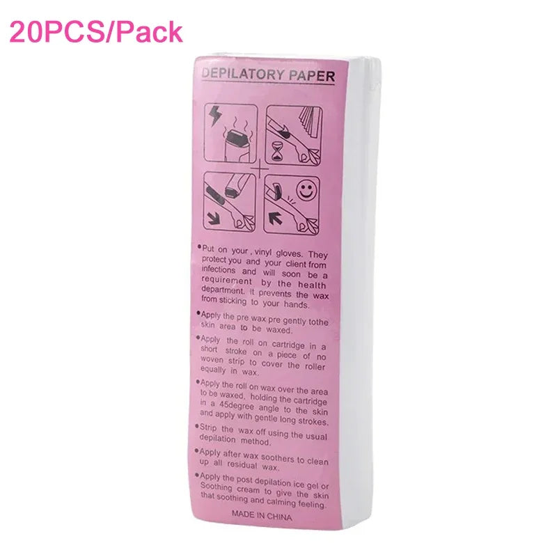 Non-Woven Hair Removal Waxing Strips 20/50/100 Pcs
