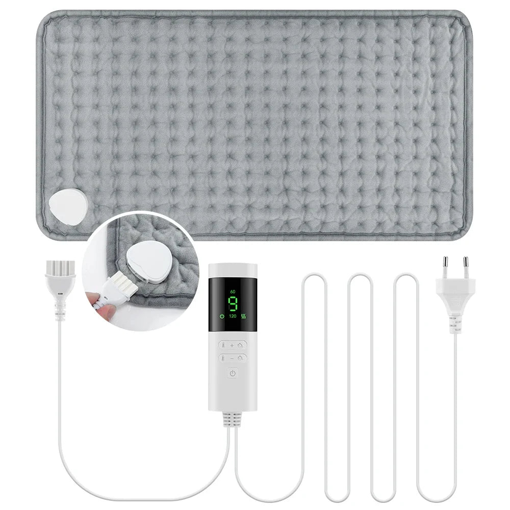 Hailicare Electric Heating Pad – 9 Levels, 4 Timer Modes, 30×60cm