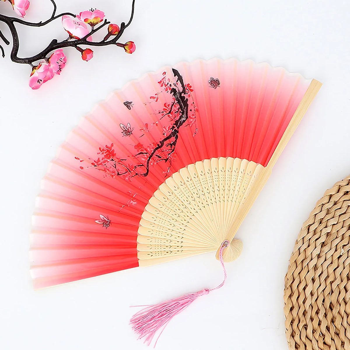 Vintage Folding Hand Fan – Chinese Dance & Home Décor Gift