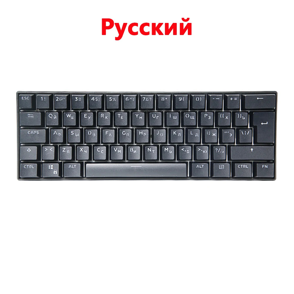 UYIQ YQ62 62-Key 60% Mechanical Keyboard – RGB Backlit USB-C