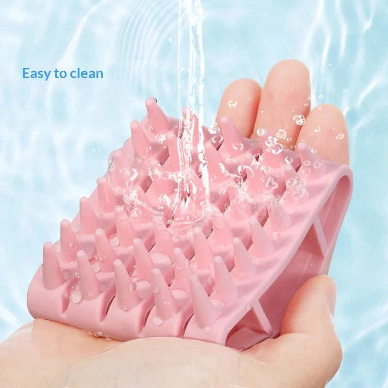 Silicone Scalp Massager Shampoo Brush | Hair Washing Comb