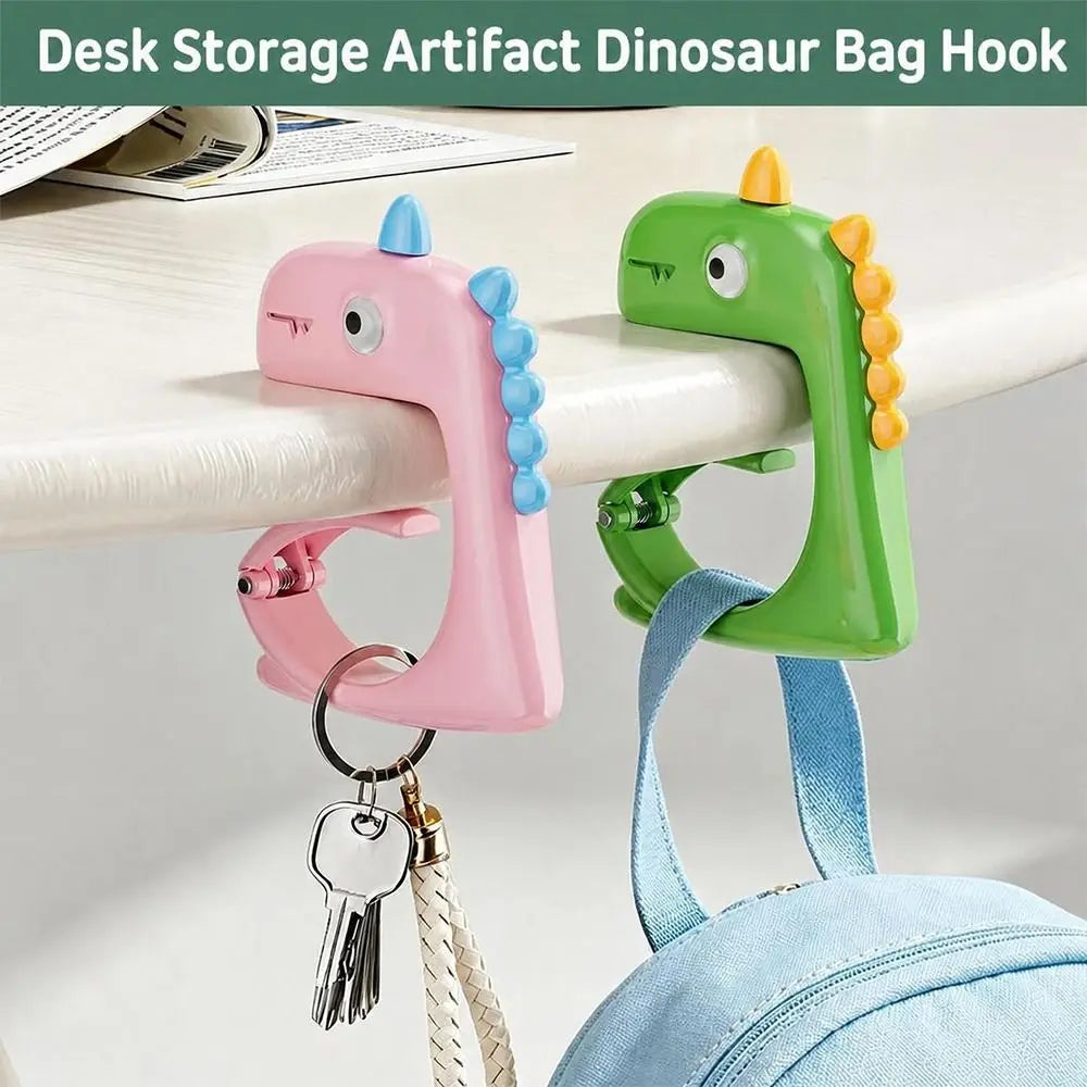 Dinosaur Backpack Hook No-Drill ABS Desk Bag Hanger