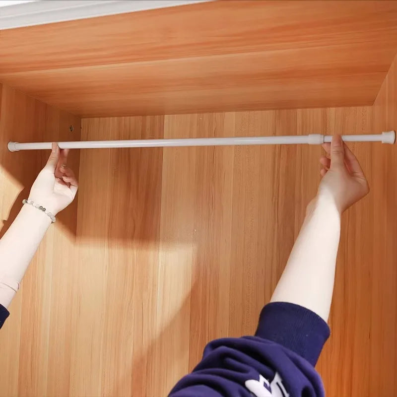 Adjustable Punch-Free Telescopic Curtain Rod | Shower & Closet