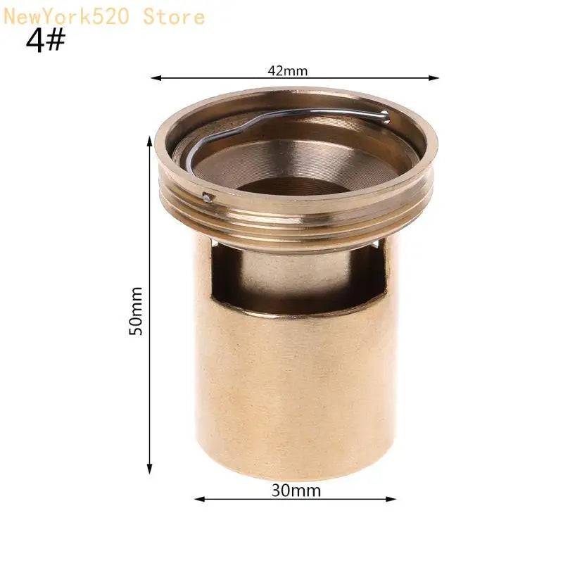 Brass Floor Drain Odor-Blocking Valve | Bathroom Sink Drain