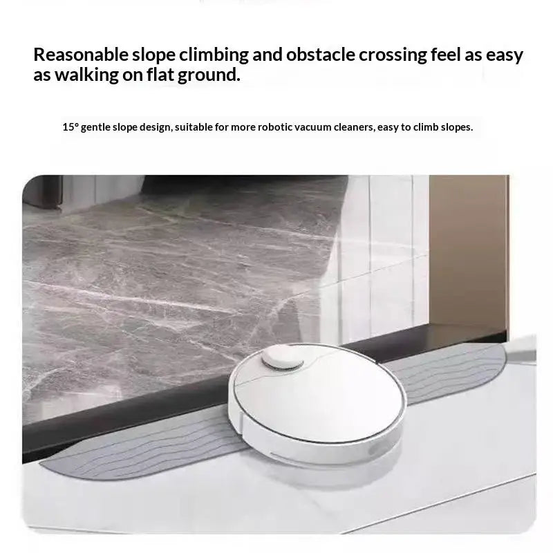 Robot Vacuum Threshold Ramp Strip – Non-Slip Step Climbing Pad