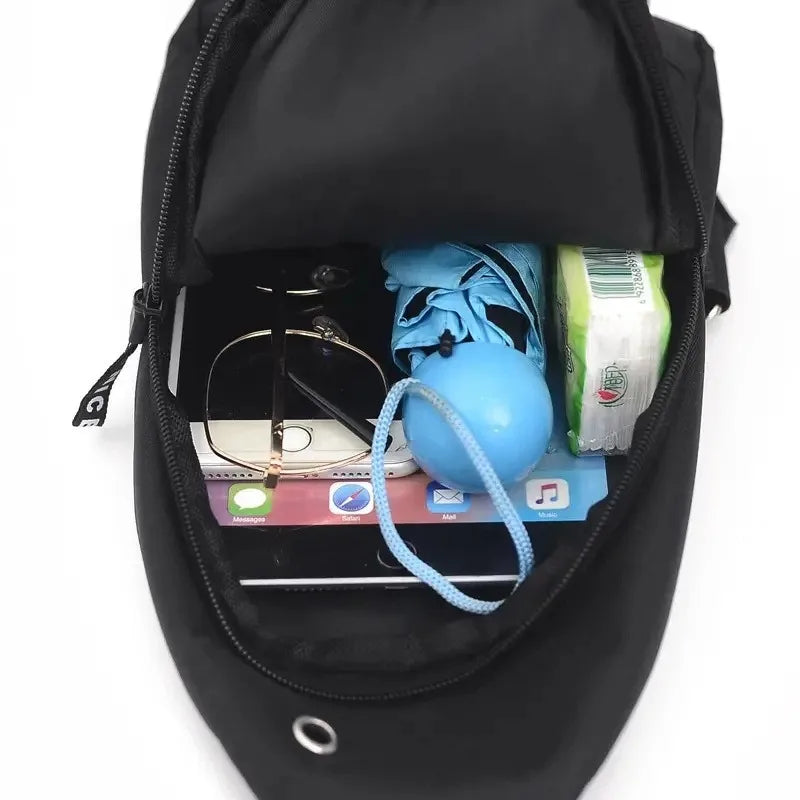 Men's Canvas Crossbody Chest Sling Bag – Travel & Sport