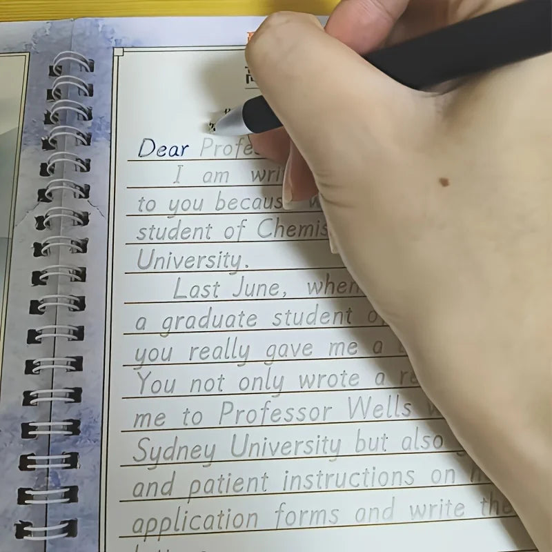 3D Italic Calligraphy Exercise Book – Reusable Handwriting Practice