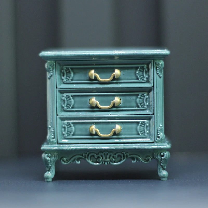 Dollhouse Miniature Bedside Table Model – DIY Bedroom Decor
